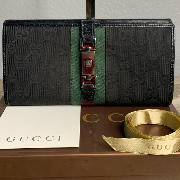 Handbags - Gucci canvas cherryline long wallet